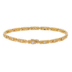 Bracelet VAN CLEEF & ARPELS en or jaune et diamants - Castafiore