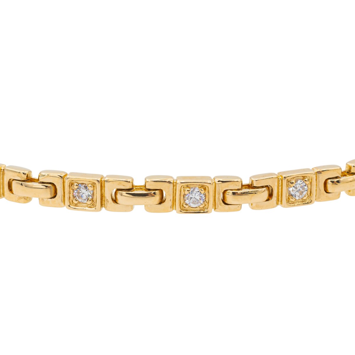 Bracelet VAN CLEEF & ARPELS en or jaune et diamants - Castafiore