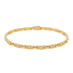 Bracelet VAN CLEEF & ARPELS en or jaune et diamants - Castafiore