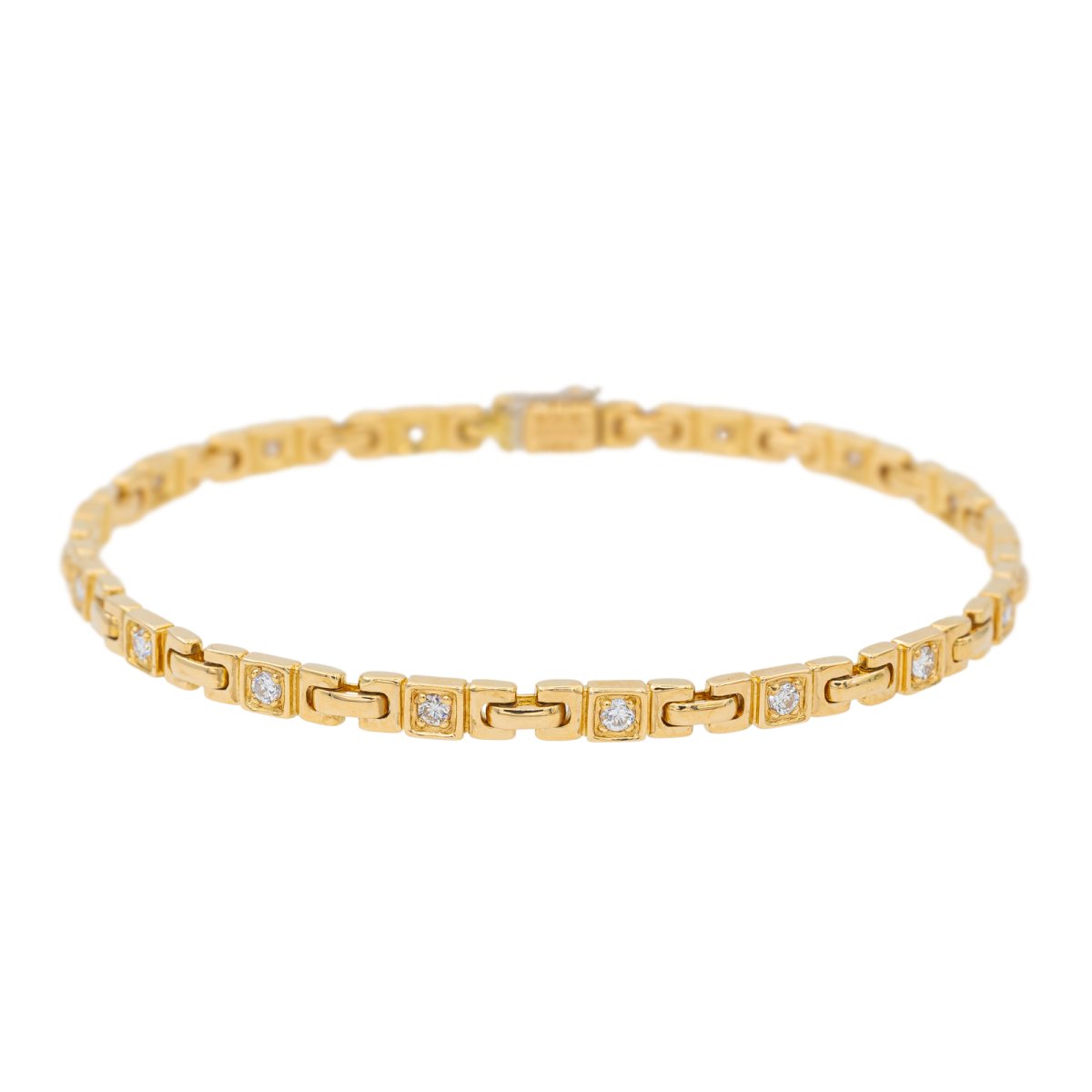 Bracelet VAN CLEEF & ARPELS en or jaune et diamants - Castafiore