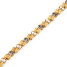 Bracelet VAN CLEEF & ARPELS en or jaune, saphirs et diamants - Castafiore