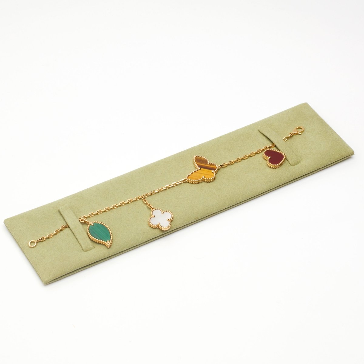 Bracelet Van Cleef & Arpels Lucky Alhambra 4 motifs en or jaune - Castafiore