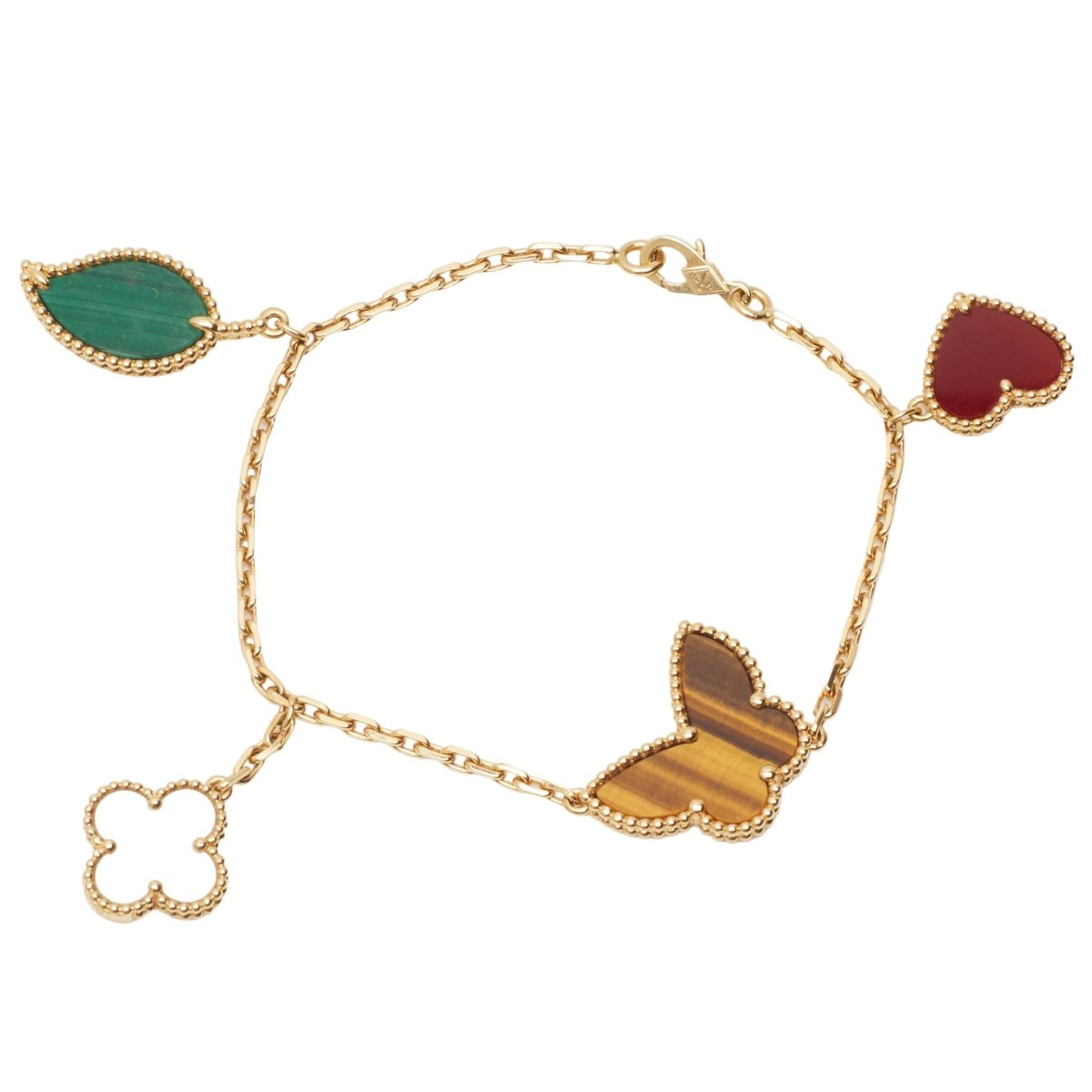 Bracelet Van Cleef & Arpels Lucky Alhambra 4 motifs en or jaune - Castafiore