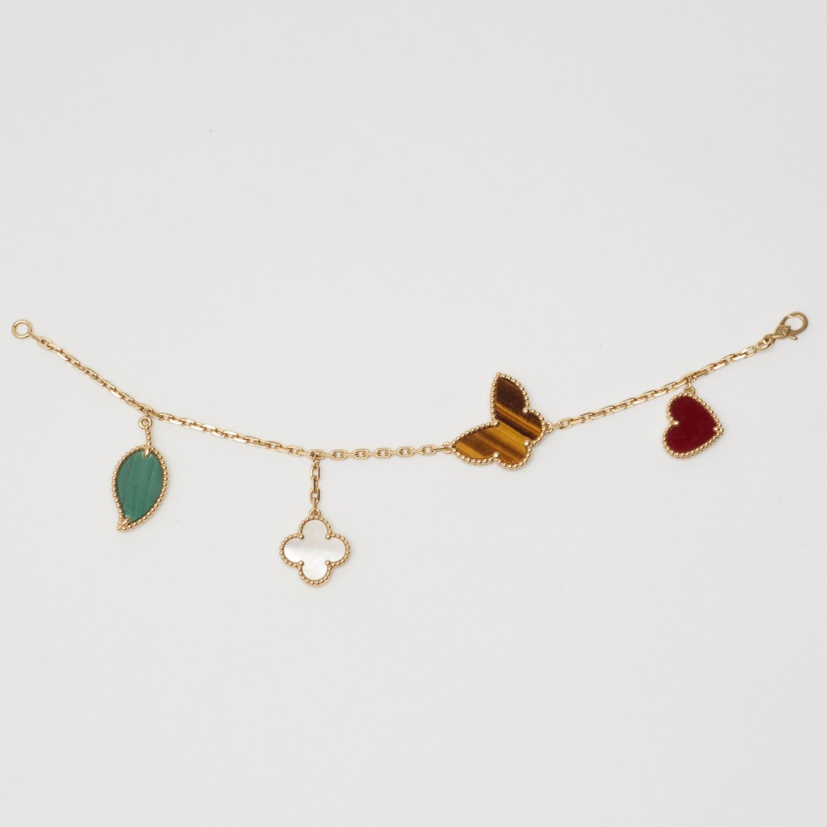Bracelet Van Cleef & Arpels Lucky Alhambra 4 motifs en or jaune - Castafiore