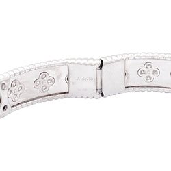 Bracelet VAN CLEEF & ARPELS "Perlée" or blanc, diamants. - Castafiore