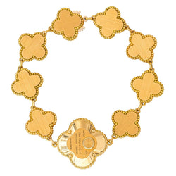Bracelet VAN CLEEF & ARPELS "Sweet Alhambra" en or jaune, nacre - Castafiore