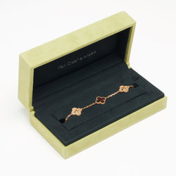 Bracelet Vintage Alhambra 5 motifs Bois d'amourette Letterwood LIMITED EDITION - Castafiore