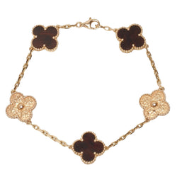 Bracelet Vintage Alhambra 5 motifs Bois d'amourette Letterwood LIMITED EDITION - Castafiore