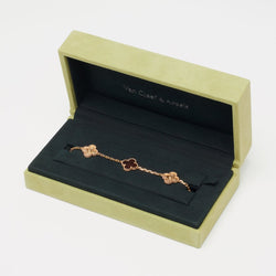 Bracelet Vintage Alhambra 5 motifs Bois d'amourette Letterwood LIMITED EDITION - Castafiore
