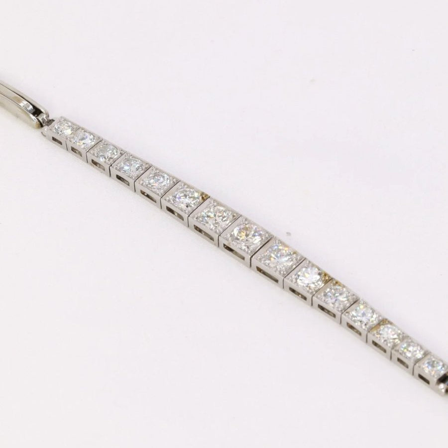 Bracelet vintage chute de diamants 2,5 ct - Castafiore