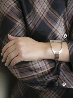 Bracelet vintage étrier en argent - Castafiore