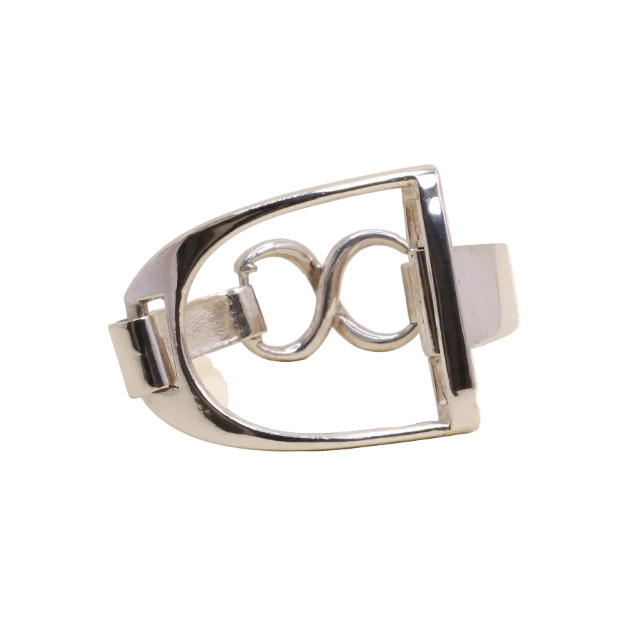 Bracelet vintage étrier en argent - Castafiore