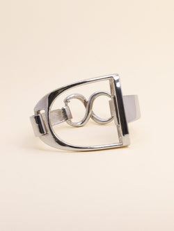 Bracelet vintage étrier en argent - Castafiore