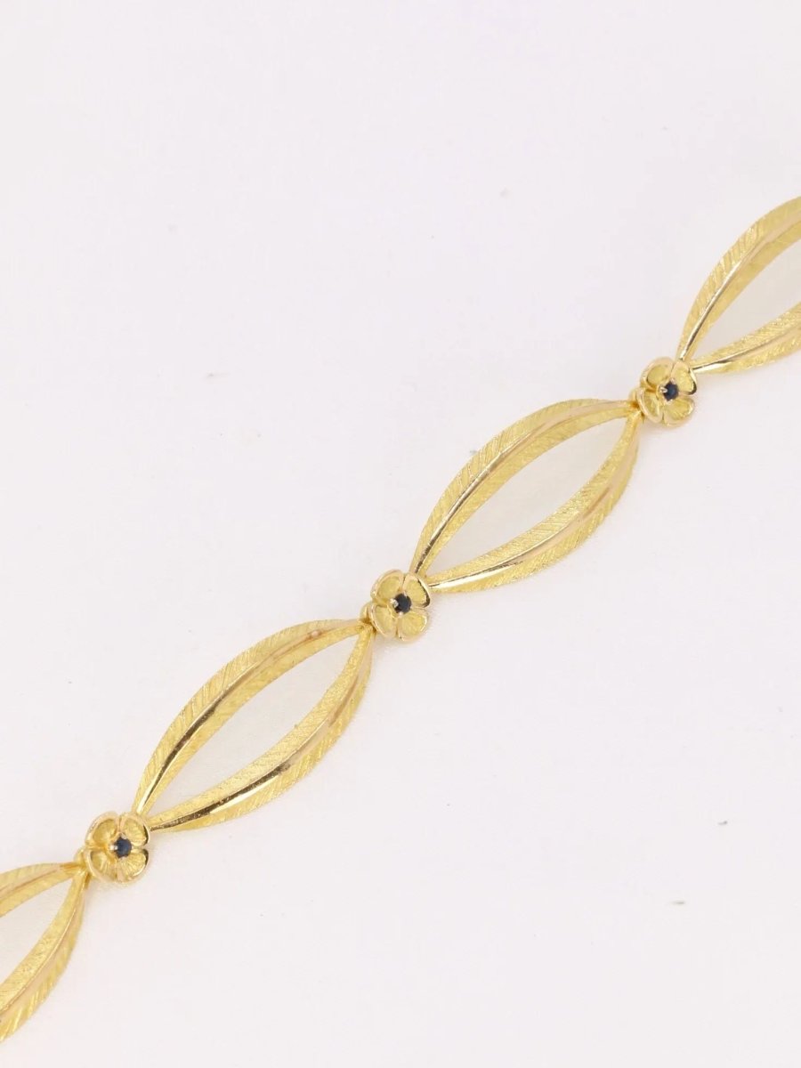 Bracelet vintage or jaune saphir - Castafiore