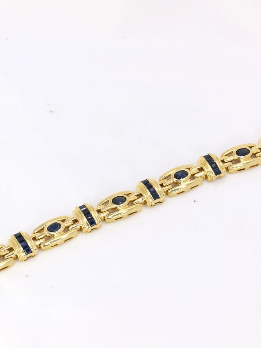 Bracelet vintage or saphirs - Castafiore