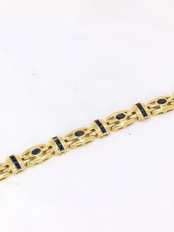 Bracelet vintage or saphirs - Castafiore