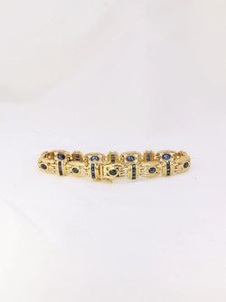 Bracelet vintage or saphirs - Castafiore