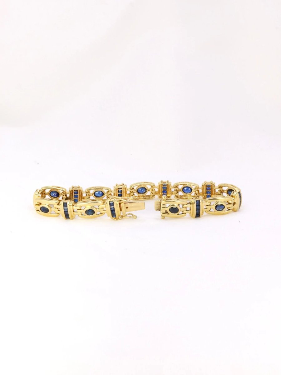 Bracelet vintage or saphirs - Castafiore