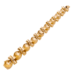 Bracelet vintage, "Tank", or rose - Castafiore