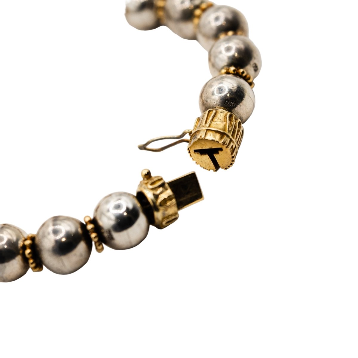 Bracelet ZOLOTAS en or jaune et argent - Castafiore