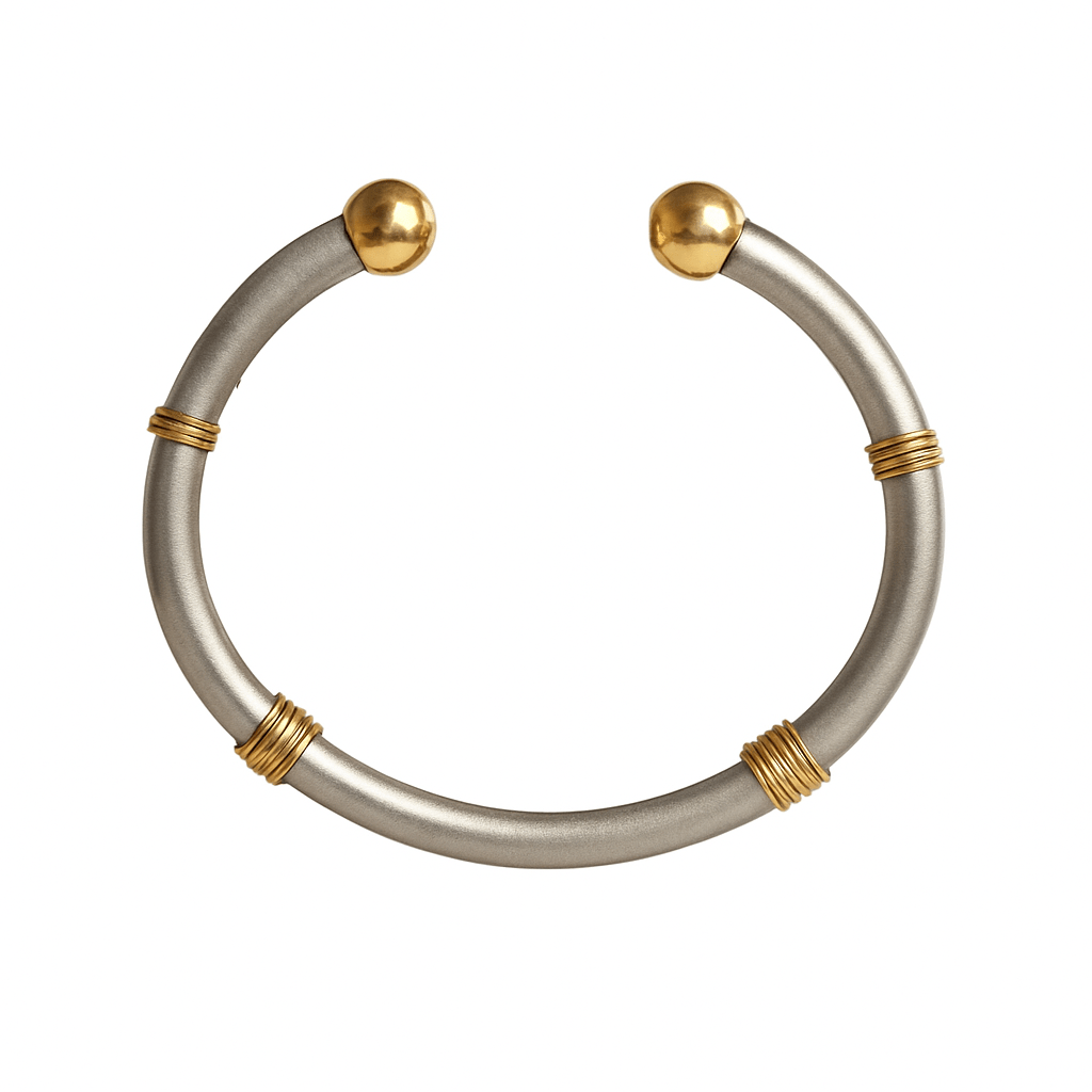 Bracelet ZOLOTAS en or jaune et argent - Castafiore