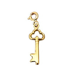 Breloque Clef Or Jaune - Castafiore