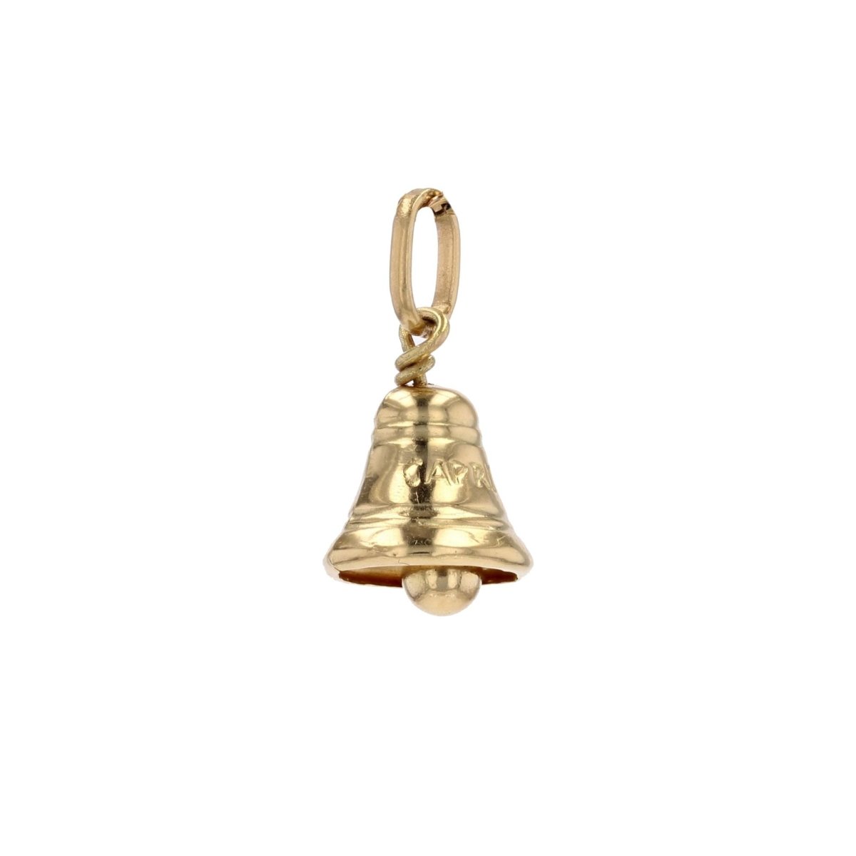 Breloque cloche or jaune Capri - Castafiore