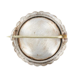 Broche ANCIENNE Miniature en argent et perles - Castafiore