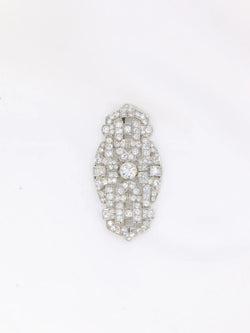 Broche Art Deco diamants 7 ct - Castafiore