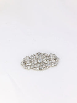 Broche Art Deco diamants 7 ct - Castafiore