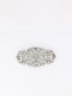 Broche Art Deco diamants 7 ct - Castafiore