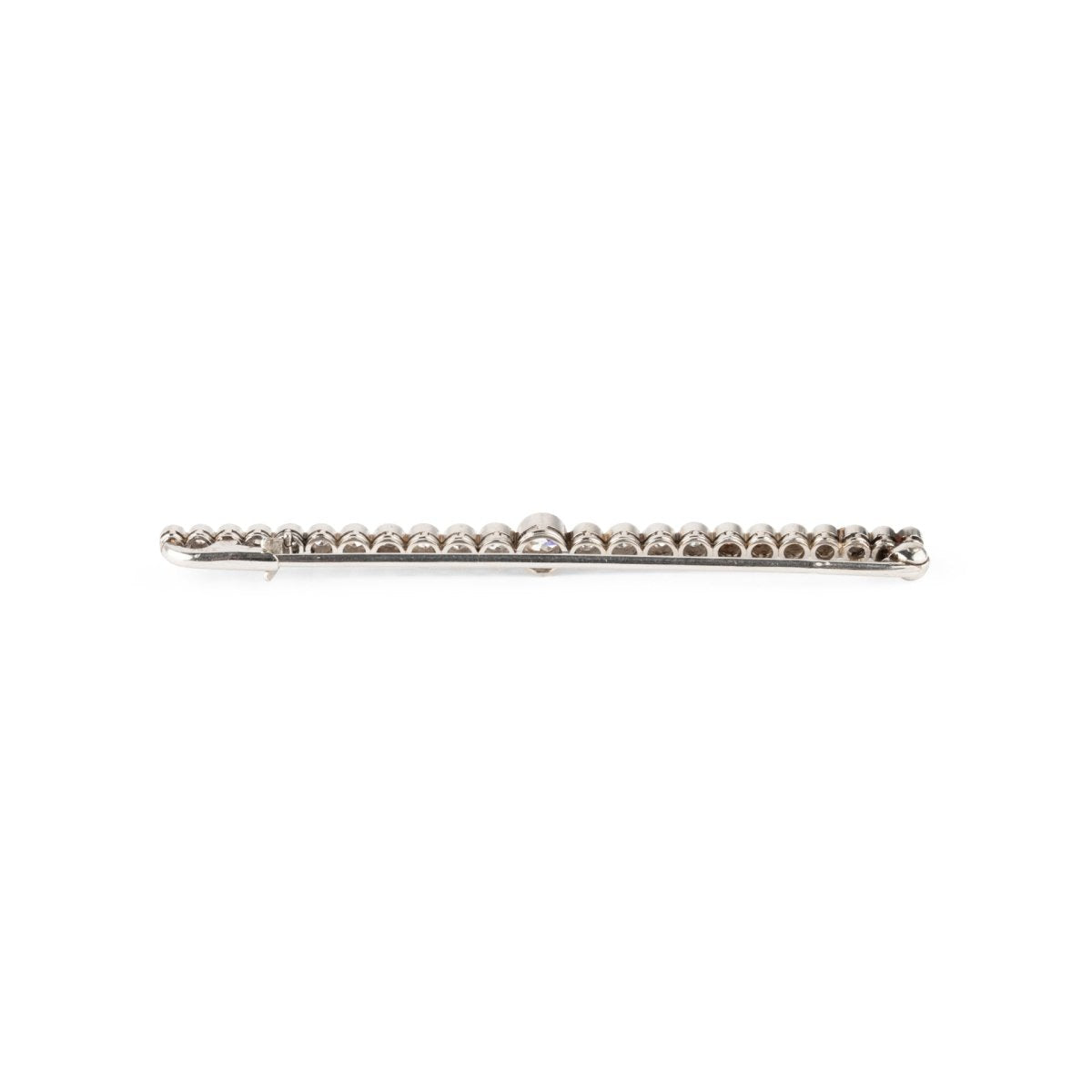 Broche Barette HENRI VEVER en platine et diamants - Castafiore