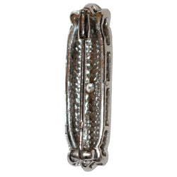 Broche Barrette Art Déco en or blanc et diamant - Castafiore