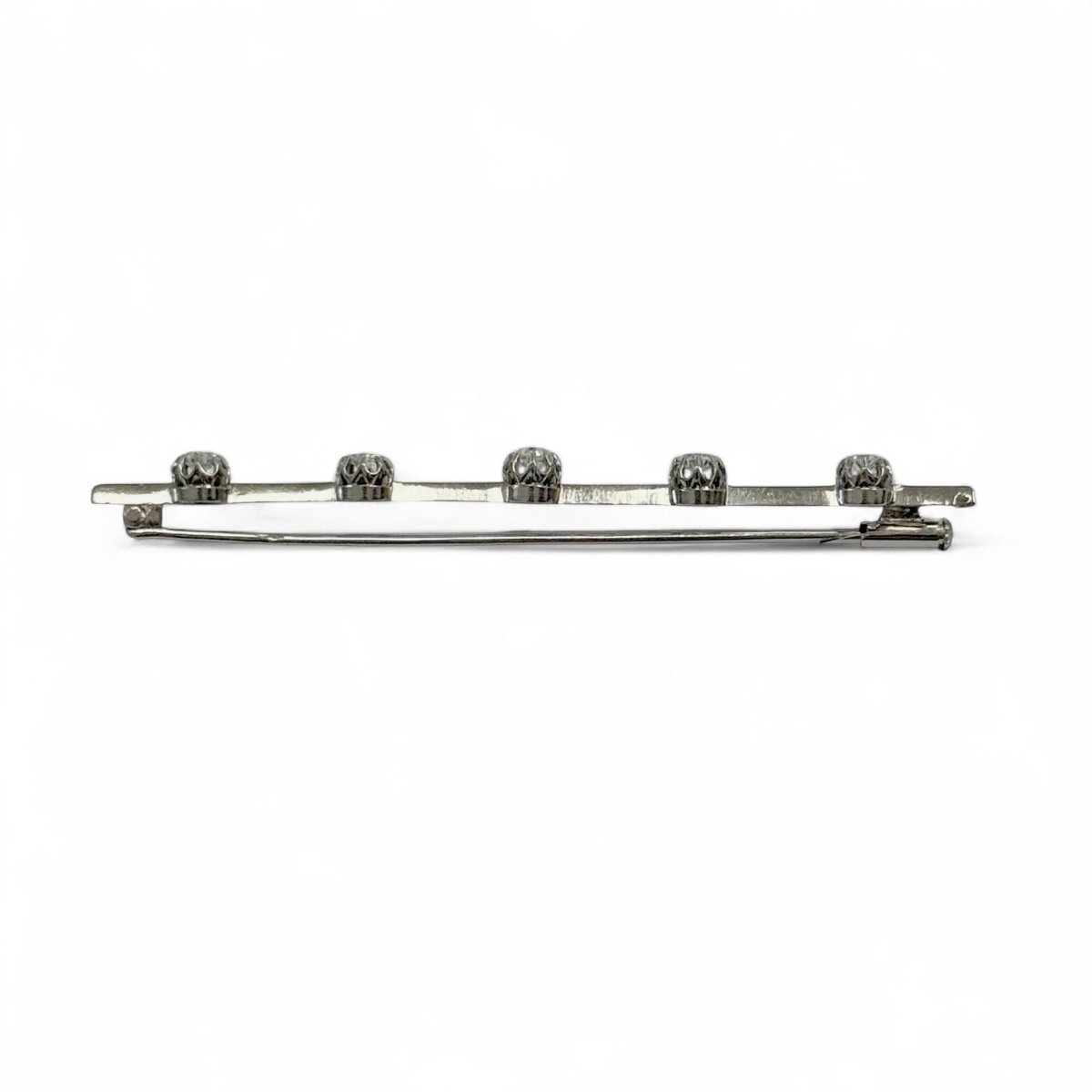 Broche barrette diamants - Castafiore