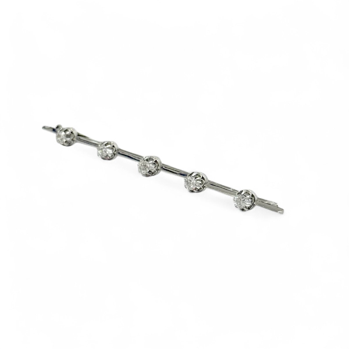 Broche barrette diamants - Castafiore