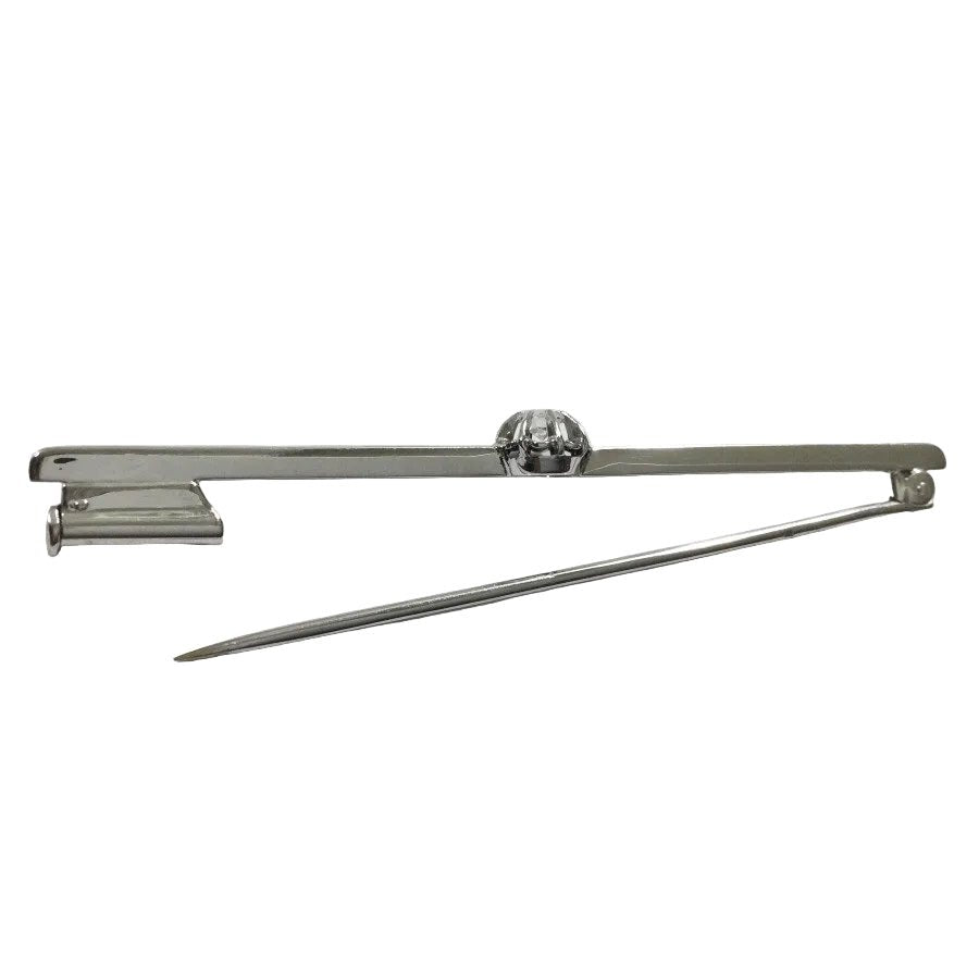 Broche Barrette en or blanc et diamant - Castafiore