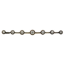 Broche Barrette en or jaune et diamants - Castafiore