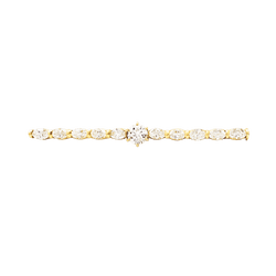 Broche Barrette en or jaune et diamants - Castafiore