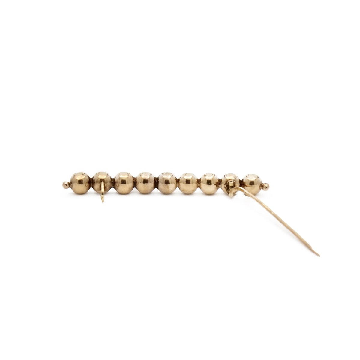 Broche Barrette en or jaune et grenats almandins - Castafiore