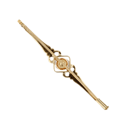 Broche Barrette en or jaune et perle - Castafiore