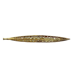 Broche Barrette en or jaune, platine et diamants - Castafiore