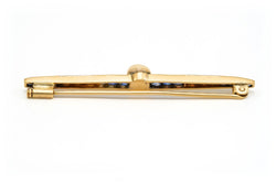 Broche Barrette en or jaune, saphirs, perle et diamants - Castafiore
