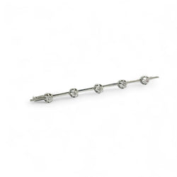 Broche barrette en platine et diamants - Castafiore
