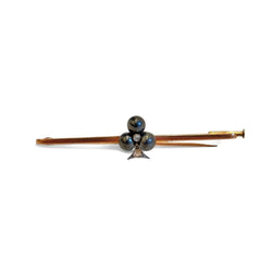 Broche barrette trèfle - Castafiore
