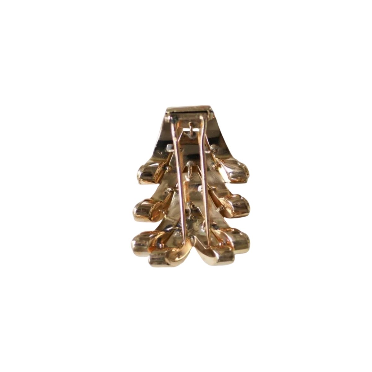 Broche BOUCHERON clip en or rose et rubis - Castafiore