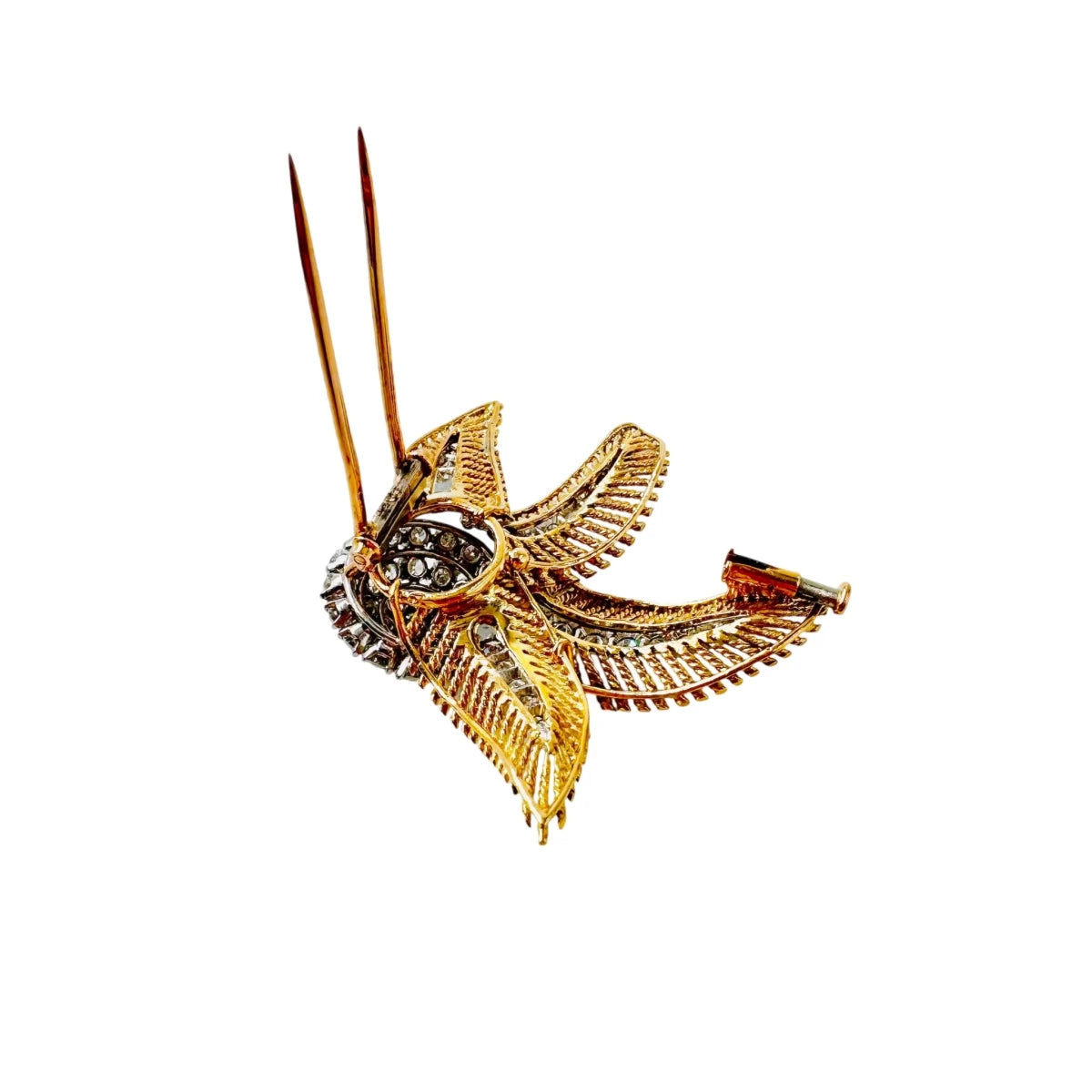 Broche BOUCHERON en or jaune et diamants - Castafiore