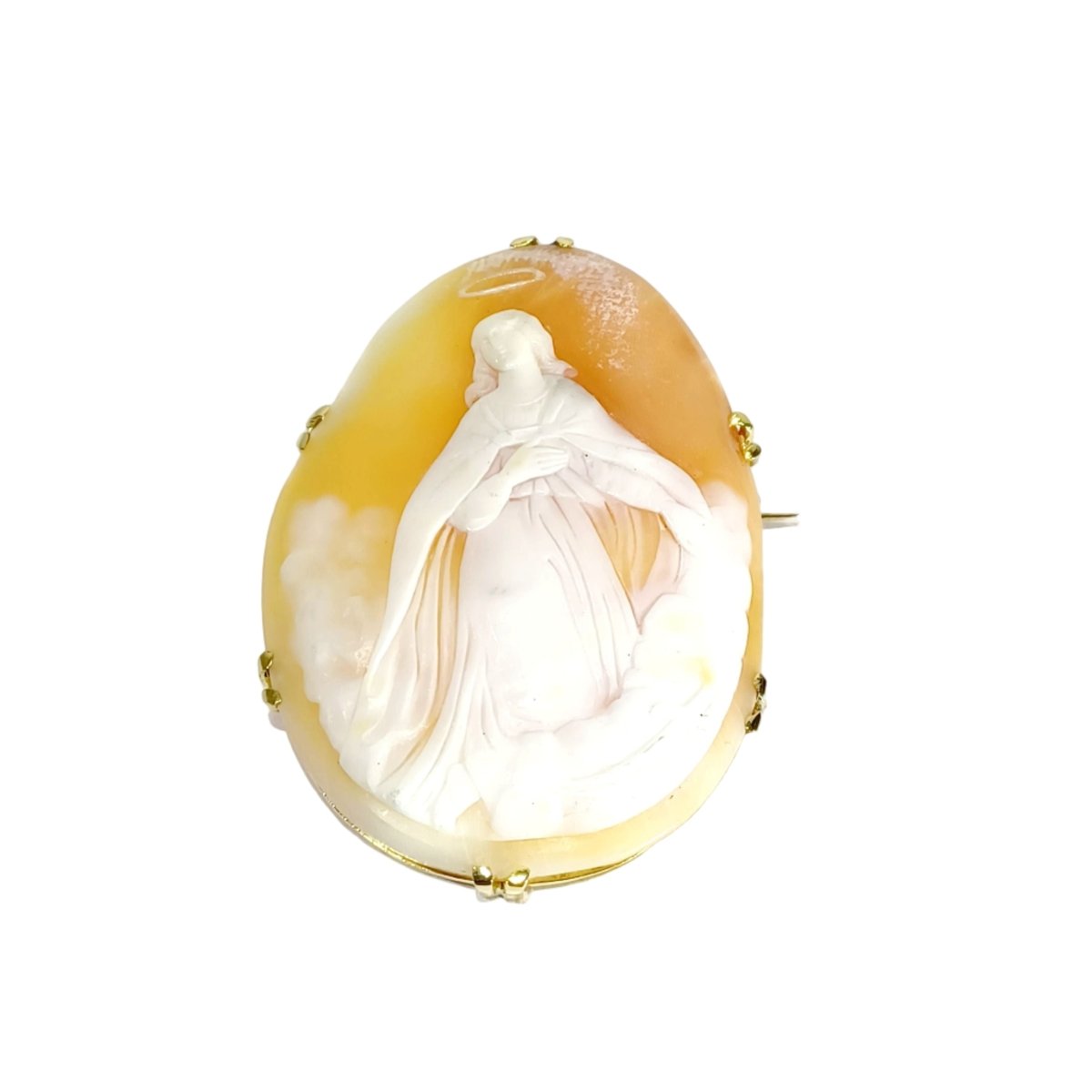 Broche Camée en or jaune - Castafiore