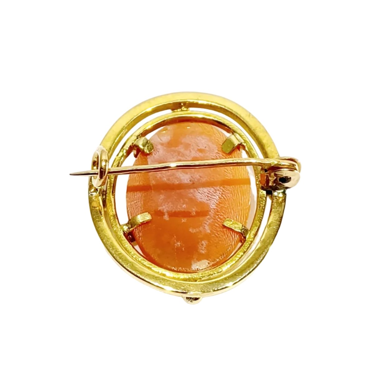 Broche Camée en or jaune - Castafiore