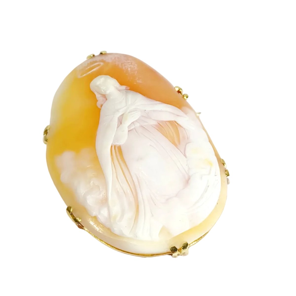 Broche Camée en or jaune - Castafiore