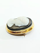 Broche Camée Or Et Agate - Castafiore